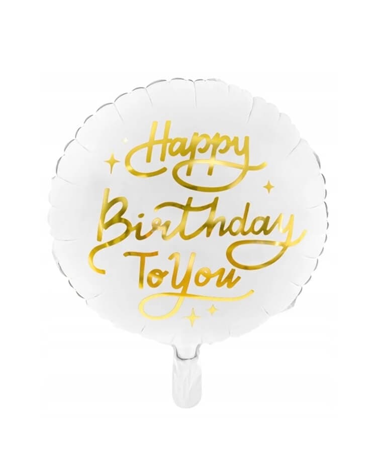 Balon biały okrągły
