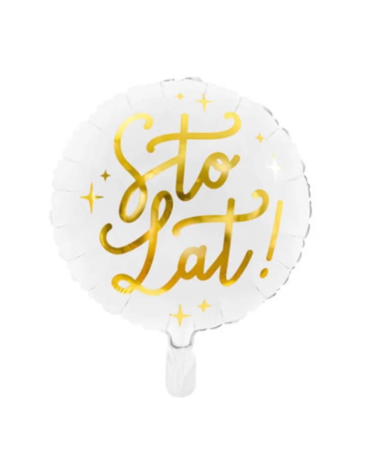 Balon biały okrągły